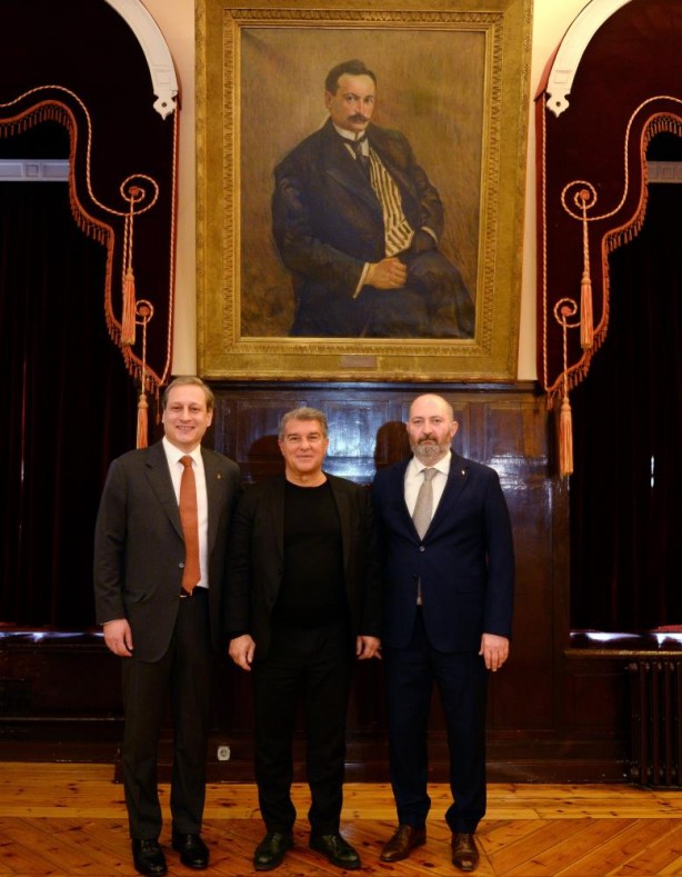 Foto - Burak Elmas ile Joan Laporta bir araya geldi