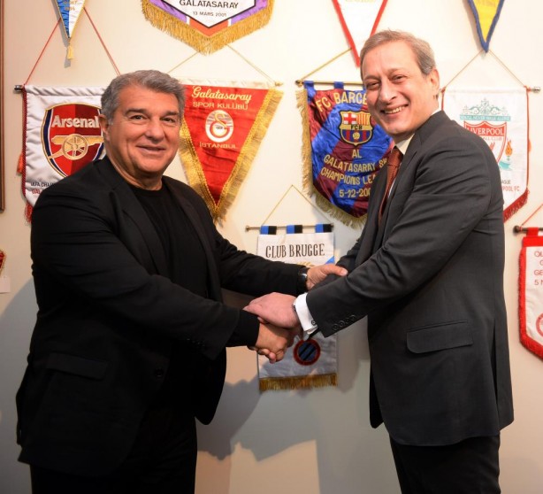 Foto - Burak Elmas ile Joan Laporta bir araya geldi