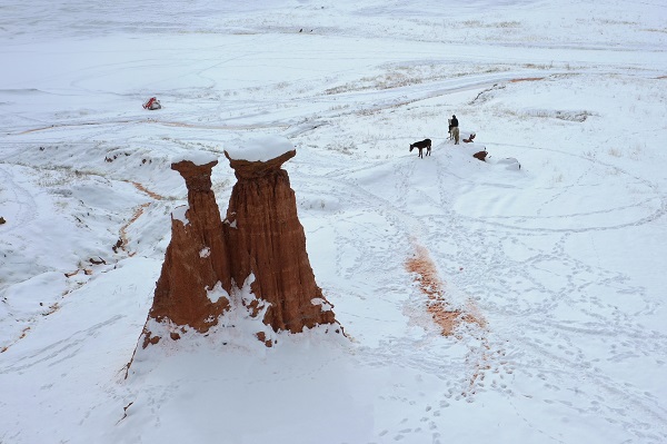 Foto - Burası Kapadokya değil! Herkes bu manzaraya koşuyor