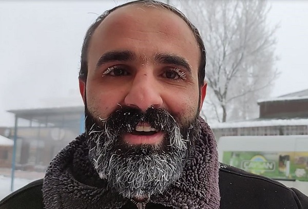 Foto - Burası Sibirya değil Ardahan! -31 derecede kirpikleri kaşları dondu