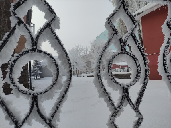 Foto - Burası Sibirya değil Ardahan! -31 derecede kirpikleri kaşları dondu