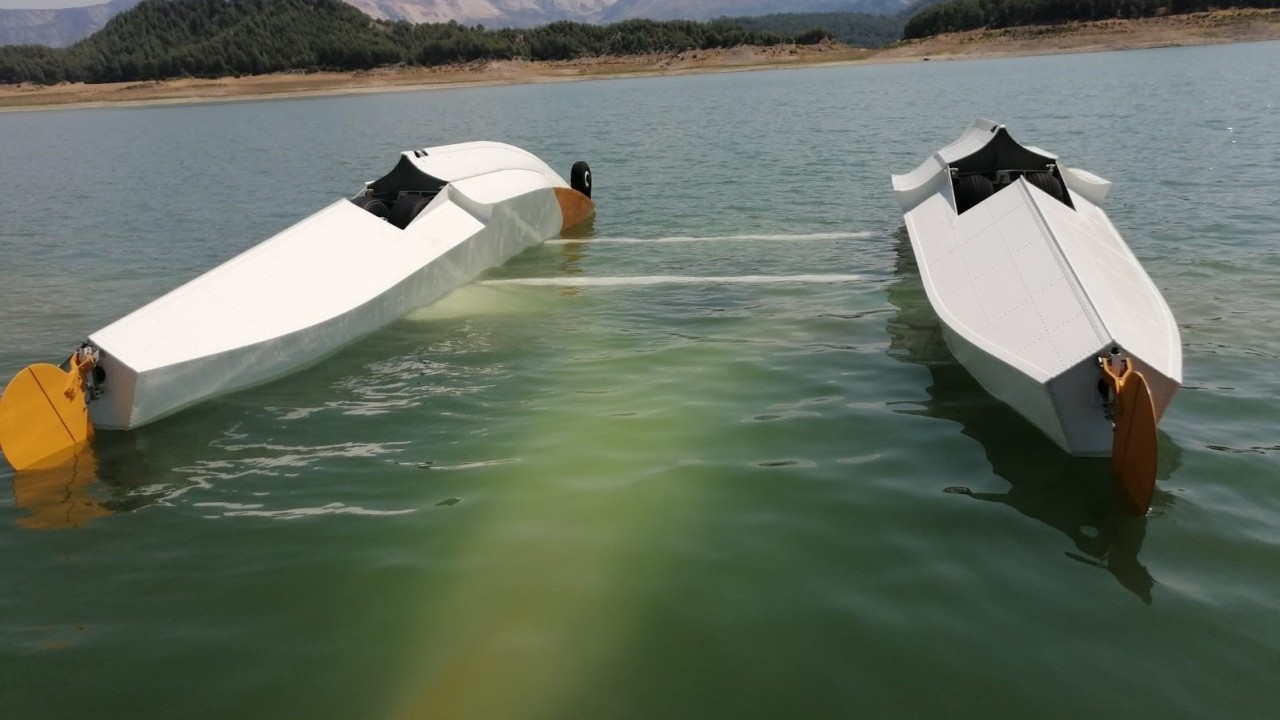 Burdur'da barajdan su almaya çalışan uçak düştü!