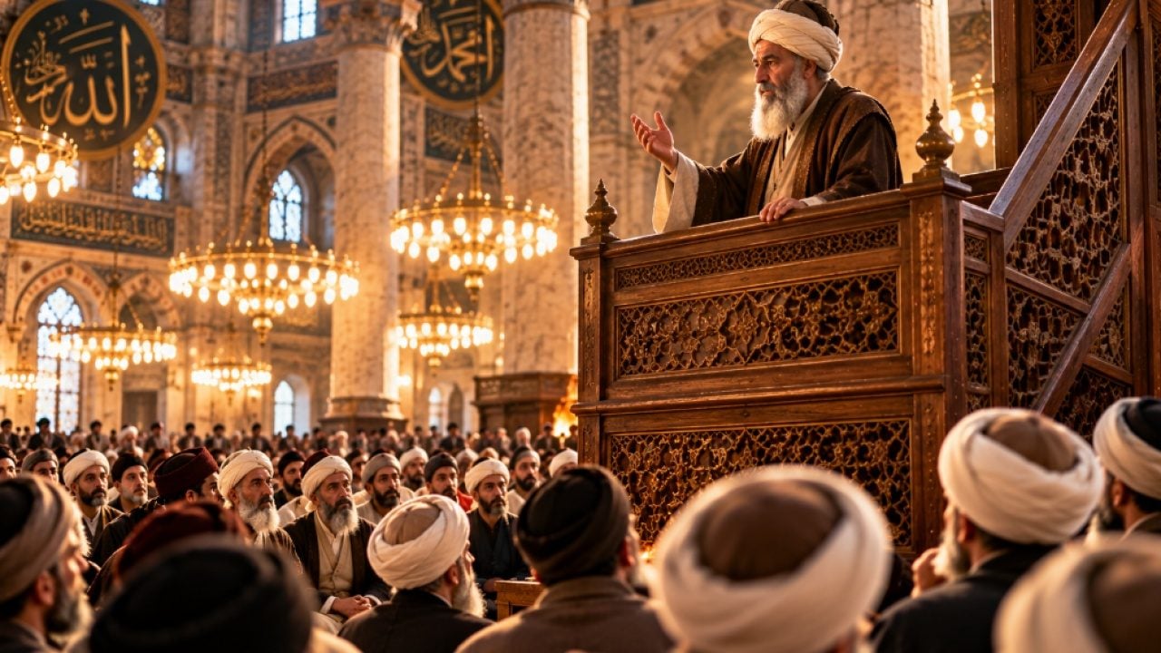 Foto - Bursa onu sıradan bir ekmekçi sanıyordu! Ulu Cami’de kürsüye çıkınca herkes şaşkına döndü