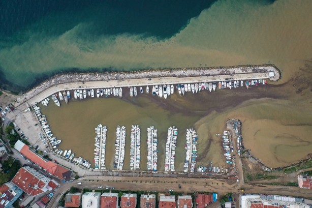 Foto - Bursa'da denizin rengi değişti