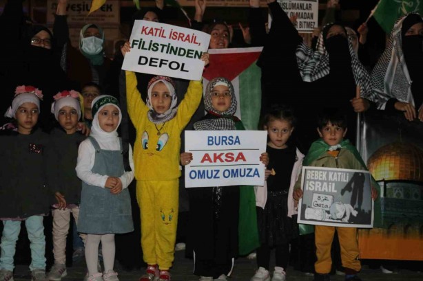 Foto - Bursa’da Filistin’e destek etkinliği