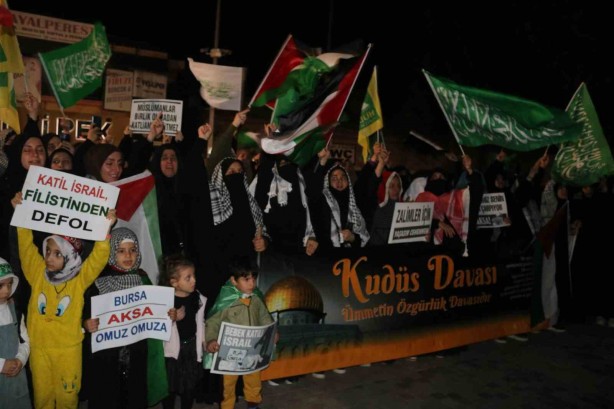 Foto - Bursa’da Filistin’e destek etkinliği