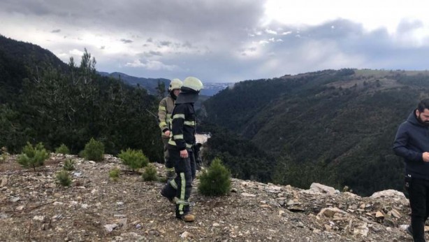 Foto - Bursa’da hava aracı düştü ihbarı! Ekipler bölgede