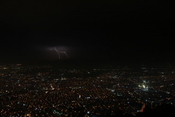 Foto - Bursa'da şimşekler görsel şölen oluşturdu