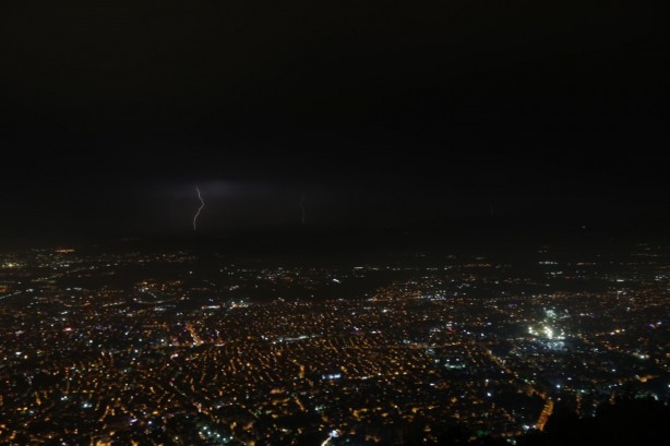 Foto - Bursa'da şimşekler görsel şölen oluşturdu