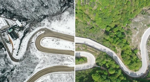Foto - Bursa'nın gözdesi yukarıdan dronla çekildi! İşte eşi benzeri olmayan görüntüler