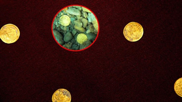 Büyük hazine bulundu! Altın fışkırdı