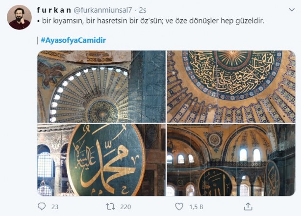 Foto - "Danıştay Ayasofya için kararını verdi" iddiası sonrası vatandaşlar büyük sevince gark oldu!