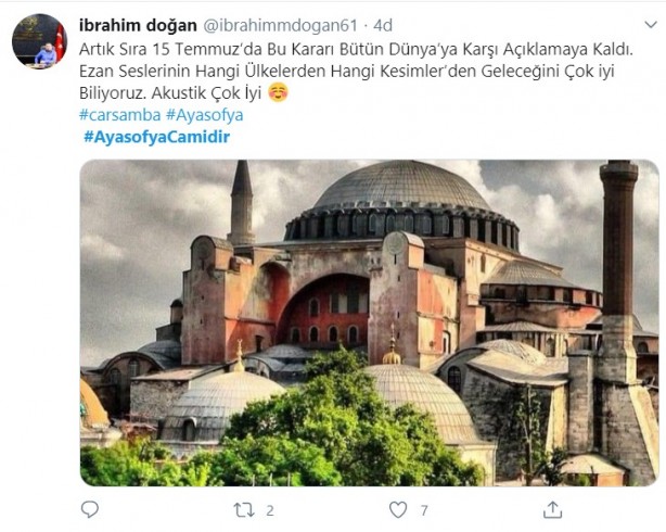 Foto - "Danıştay Ayasofya için kararını verdi" iddiası sonrası vatandaşlar büyük sevince gark oldu!