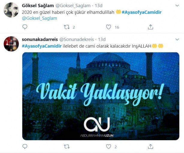 Foto - "Danıştay Ayasofya için kararını verdi" iddiası sonrası vatandaşlar büyük sevince gark oldu!