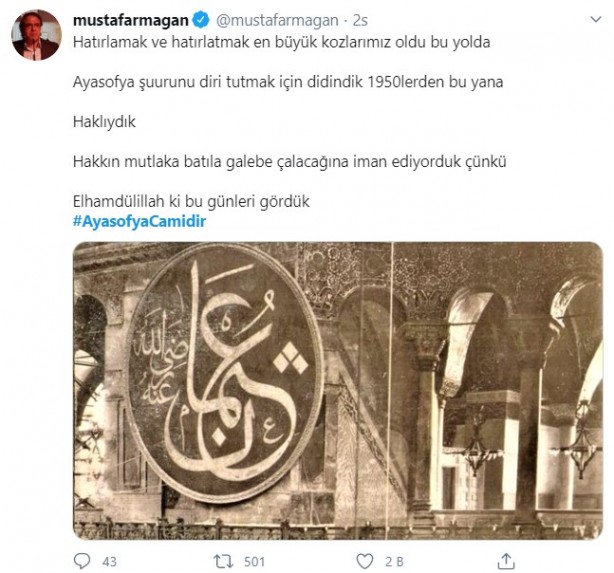Foto - "Danıştay Ayasofya için kararını verdi" iddiası sonrası vatandaşlar büyük sevince gark oldu!