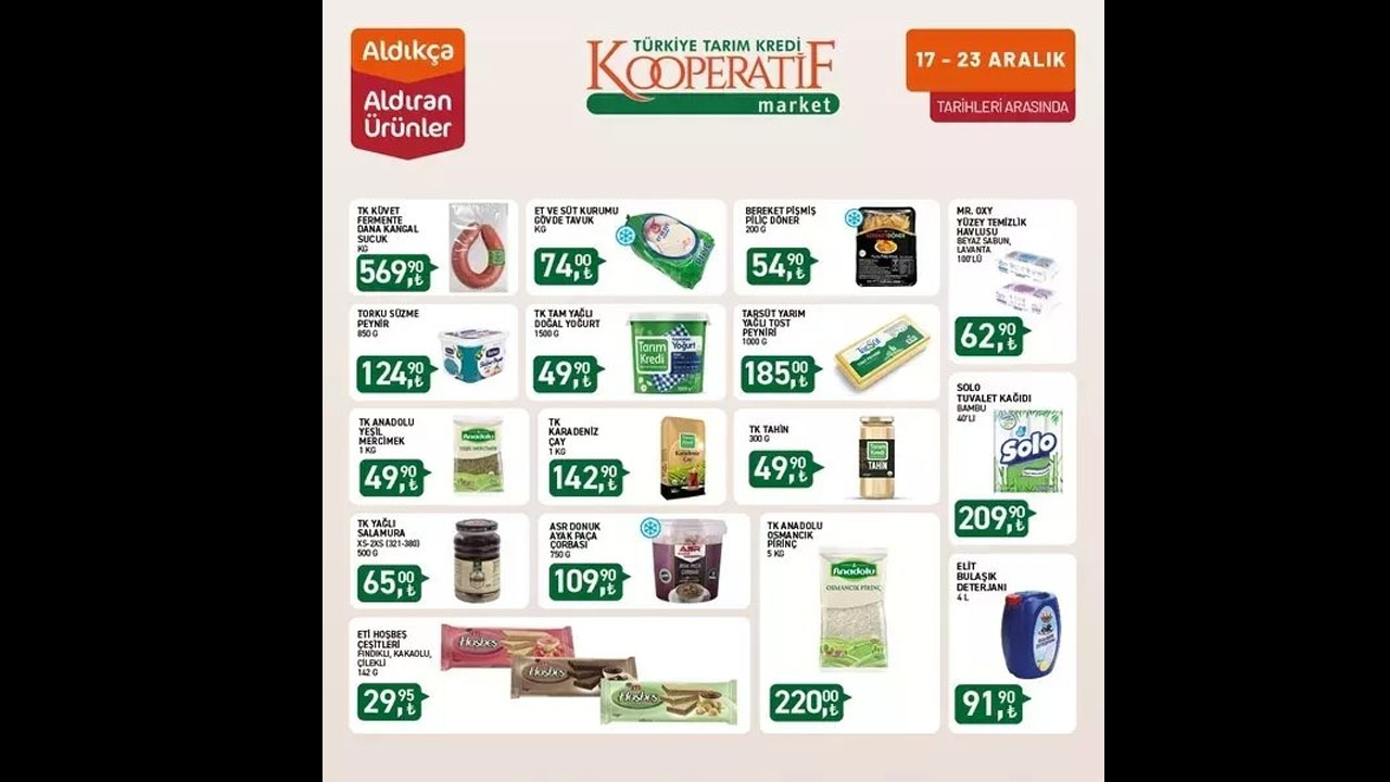 Foto - Büyük indirim rüzgarı! İşte Tarım Kredi Marketi'nin aralık ayı fırsatları