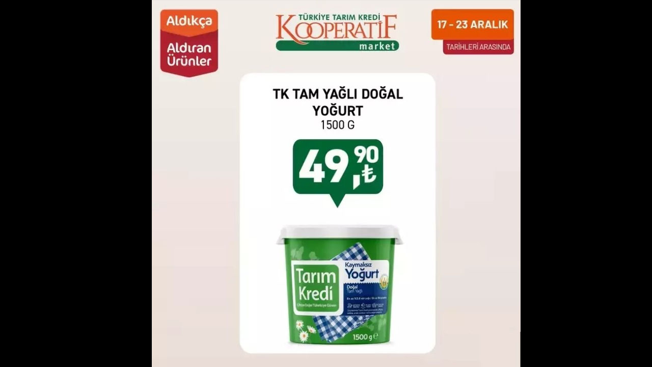 Foto - Büyük indirim rüzgarı! İşte Tarım Kredi Marketi'nin aralık ayı fırsatları