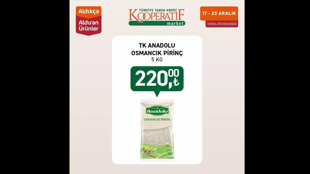 Foto - Büyük indirim rüzgarı! İşte Tarım Kredi Marketi'nin aralık ayı fırsatları