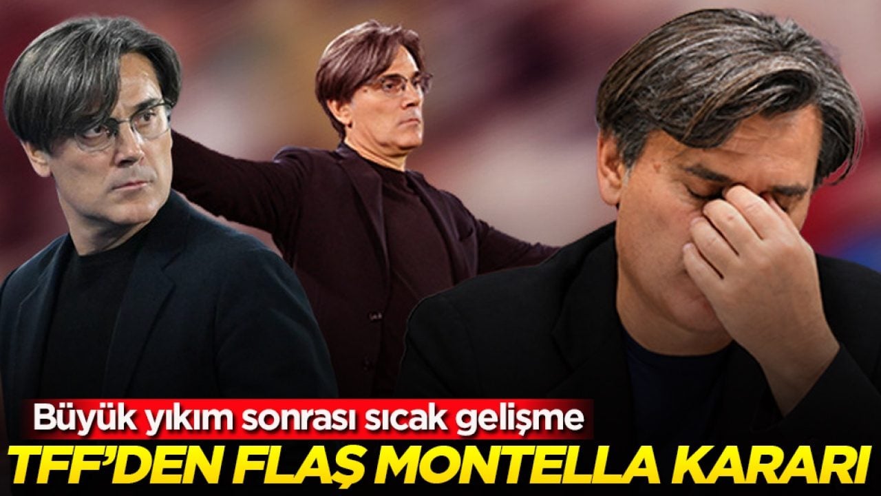 Büyük yıkım sonrası sıcak gelişme! TFF’den flaş Montella kararı