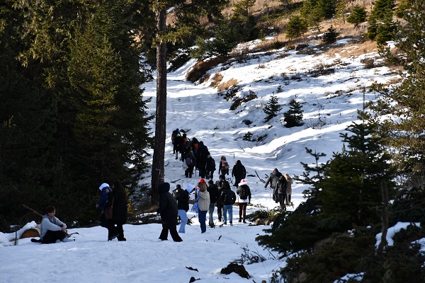 Foto - Buz sarkıtları altında ders 