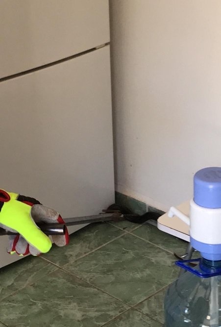 Foto - Buzdolabının altından 2 metrelik yılan çıktı