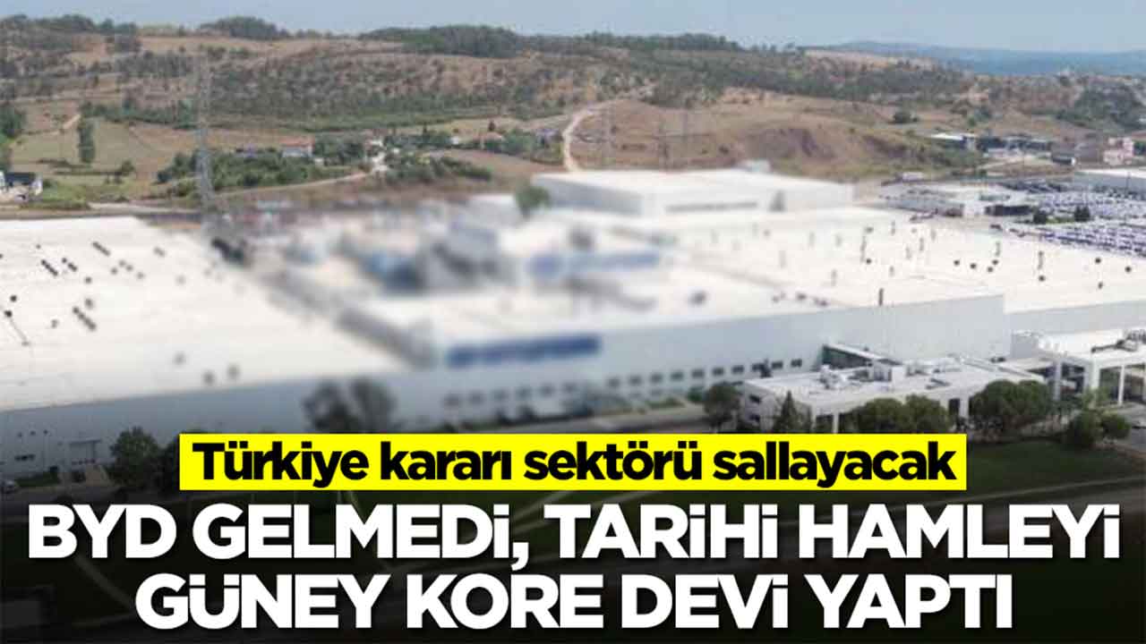 BYD gelmedi, tarihi hamleyi Güney Kore devi yaptı: Türkiye kararı sektörü sallayacak