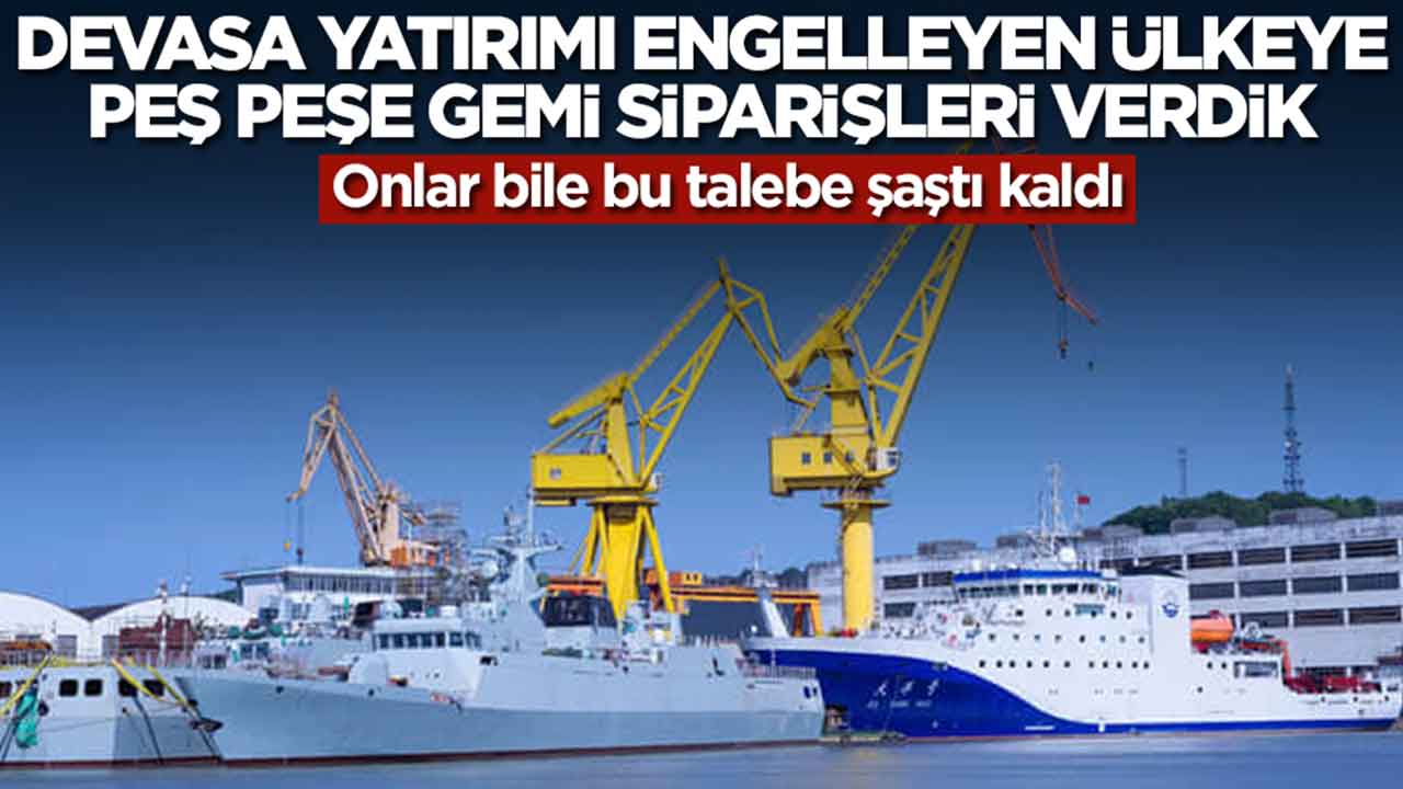 Devasa yatırımı engelleyen ülkeye peş peşe gemi siparişleri verdik: Onlar bile bu talebe şaştı kaldı
