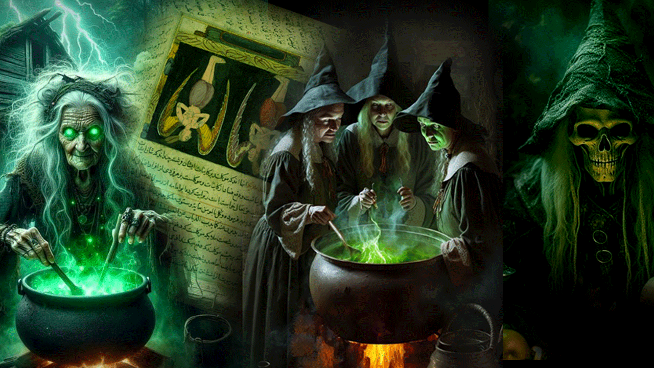 Cadılar Ritüeli, Düğümlere üfleyen büyücüler, Harut ve Marut adlı melekler