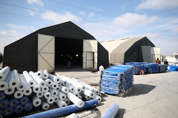 Foto - Çadır üreticileri deprem bölgesi için yoğun mesaide!