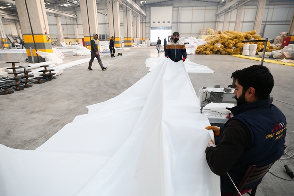 Foto - Çadır üreticileri deprem bölgesi için yoğun mesaide!