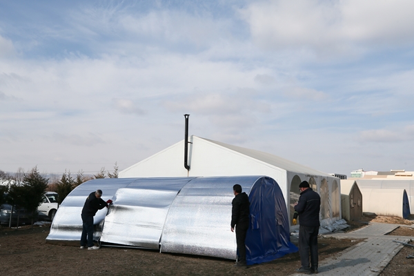 Foto - Çadır üreticileri deprem bölgesi için yoğun mesaide!