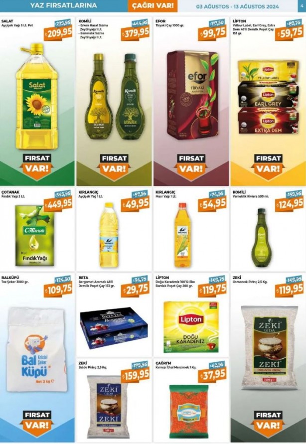 Foto - Çağrı Market'ten gıda ürünlerinde kampanya! 3-13 Ağustos 2024 Çağrı Market indirimli ürünler kataloğu