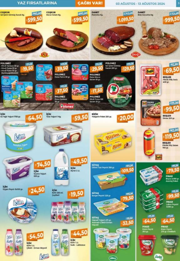 Foto - Çağrı Market'ten gıda ürünlerinde kampanya! 3-13 Ağustos 2024 Çağrı Market indirimli ürünler kataloğu