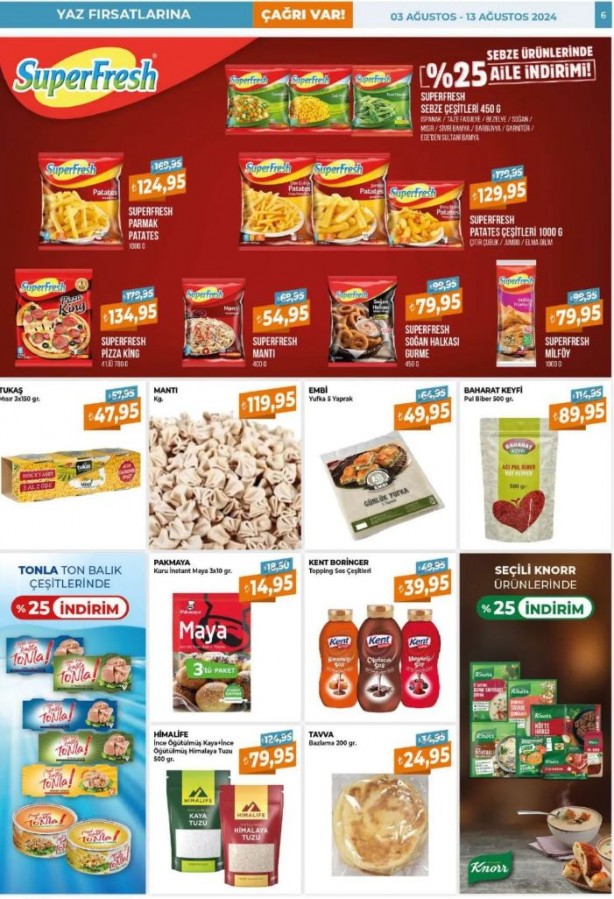 Foto - Çağrı Market'ten gıda ürünlerinde kampanya! 3-13 Ağustos 2024 Çağrı Market indirimli ürünler kataloğu