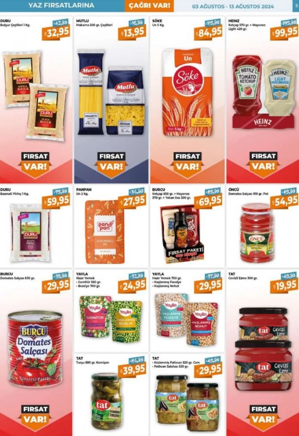 Foto - Çağrı Market'ten gıda ürünlerinde kampanya! 3-13 Ağustos 2024 Çağrı Market indirimli ürünler kataloğu