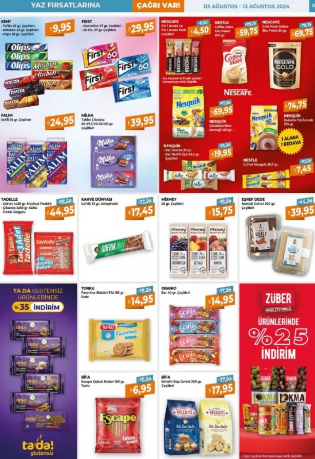 Foto - Çağrı Market'ten gıda ürünlerinde kampanya! 3-13 Ağustos 2024 Çağrı Market indirimli ürünler kataloğu
