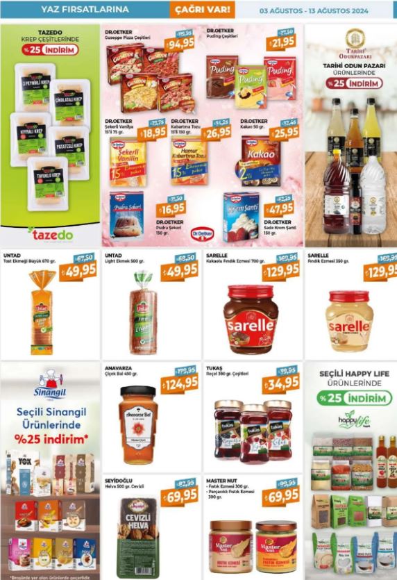 Foto - Çağrı Market'ten gıda ürünlerinde kampanya! 3-13 Ağustos 2024 Çağrı Market indirimli ürünler kataloğu