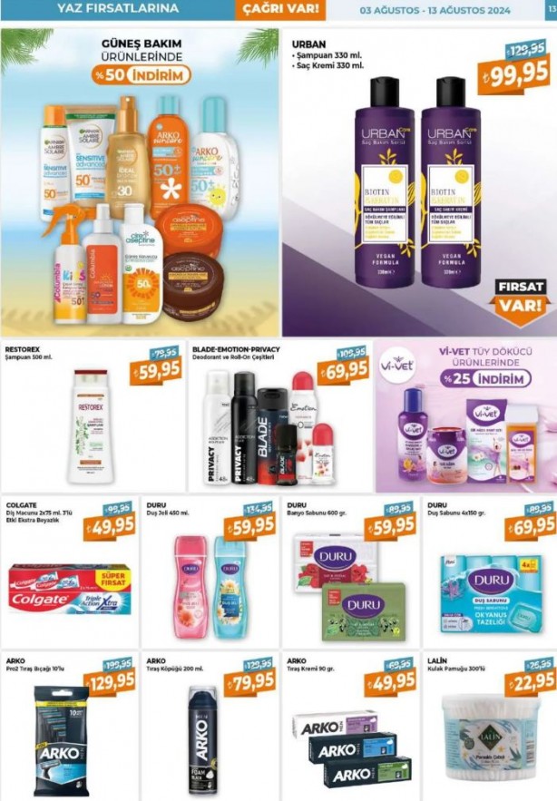 Foto - Çağrı Market'ten gıda ürünlerinde kampanya! 3-13 Ağustos 2024 Çağrı Market indirimli ürünler kataloğu