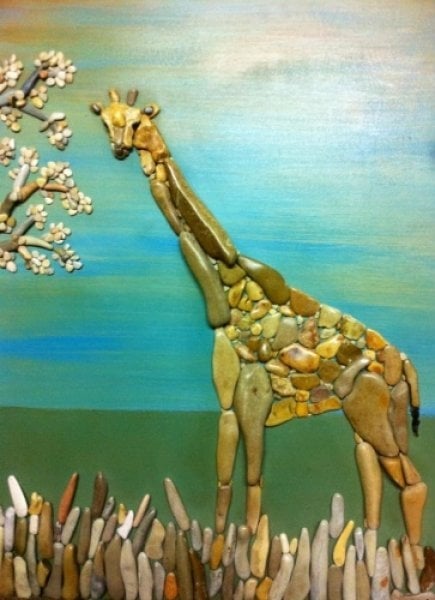 Foto - Çakıl taşlarından yapılan ilginç tasarımlar