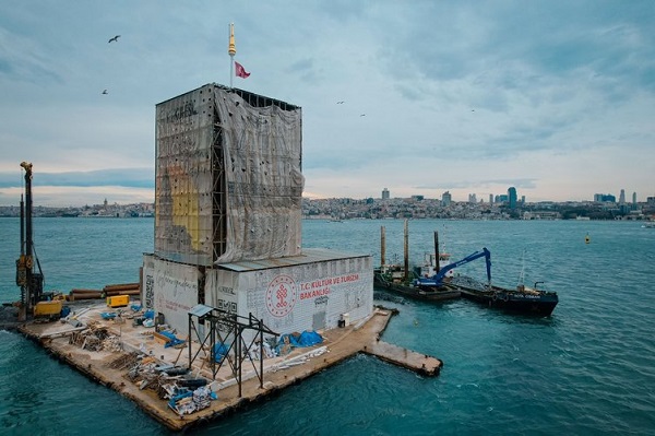 Foto - Çalışmalarda sona yaklaşıldı! İşte, Kız Kulesi'nin son hali