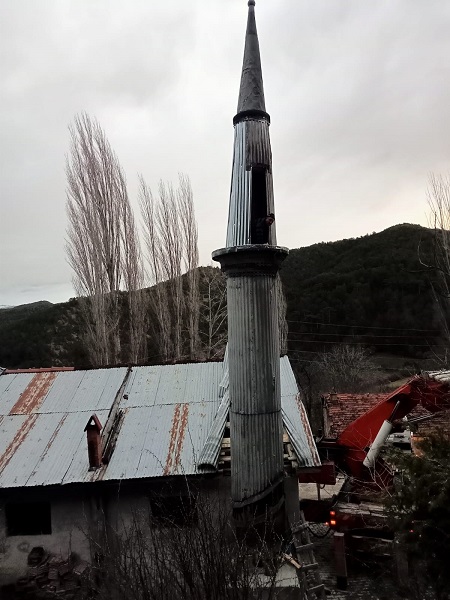 Foto - Cami 1926'da minaresi bu yıl yapıldı