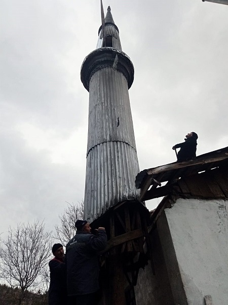 Cami 1926'da minaresi bu yıl yapıldı