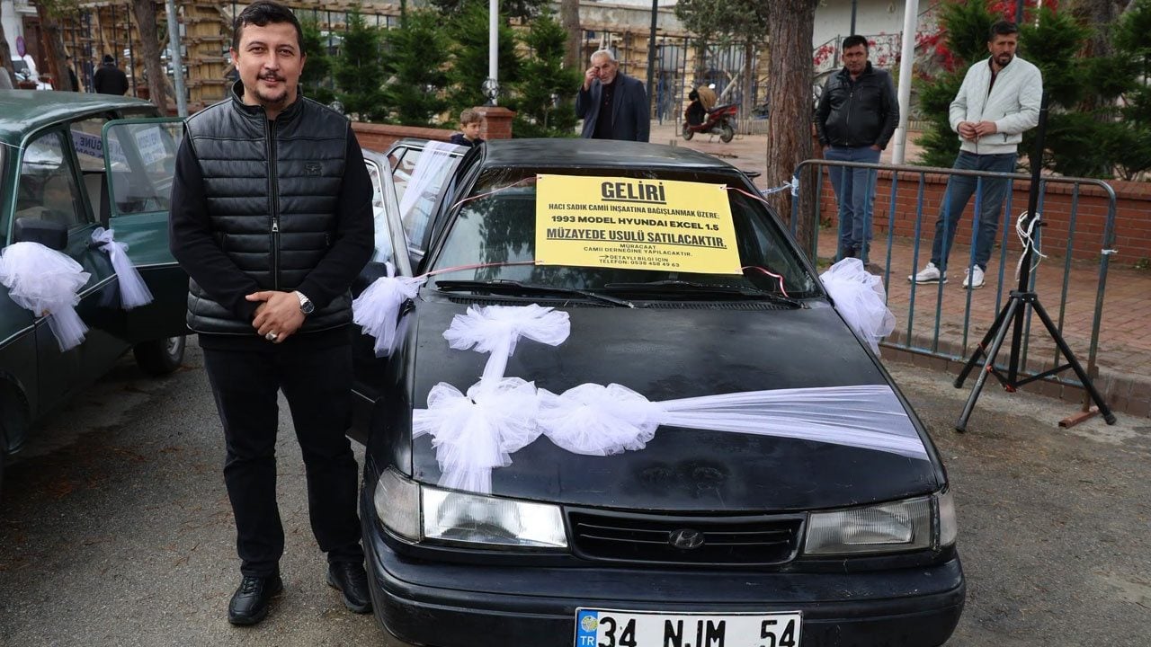 Foto - Cami inşaatı için otomobillerini bağışladılar! Müzayedede 410 bin lira toplandı