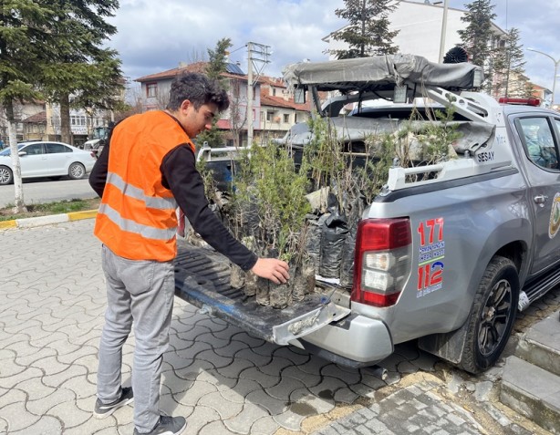 Foto - Camide vatandaşlara 3 bin fidan