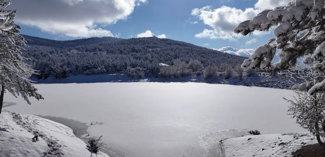 Çamlık Milli Parkı’nda Kartpostallık Kış Manzaraları