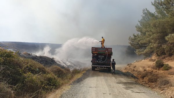Foto - Çanakkale Boğazı trafiğe kapatıldı! Korkunç yangın