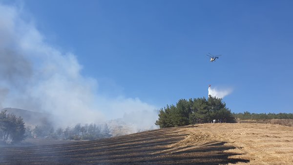 Foto - Çanakkale Boğazı trafiğe kapatıldı! Korkunç yangın