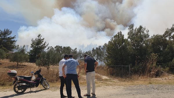 Foto - Çanakkale Boğazı trafiğe kapatıldı! Korkunç yangın