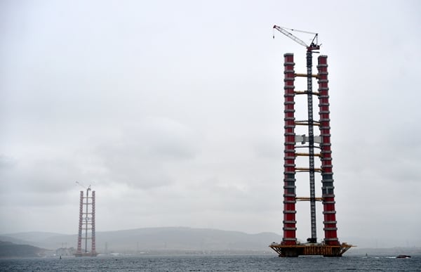 Foto - Çanakkale Köprüsü'nde kule yüksekliği 230 metreye ulaştı! 2023 detayı dikkat çekti