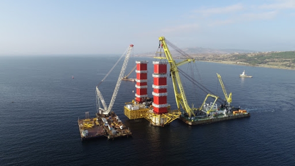 Foto - Çanakkale Köprüsü'nün 318 metrelik ayaklarında zorlu mesai kesintisiz devam ediyor